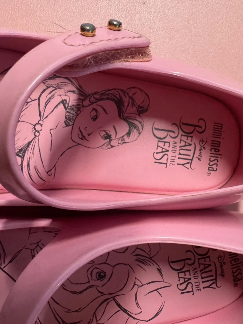 Mini Melissa x Disney Beauty and the Beast Belle Rose Flats